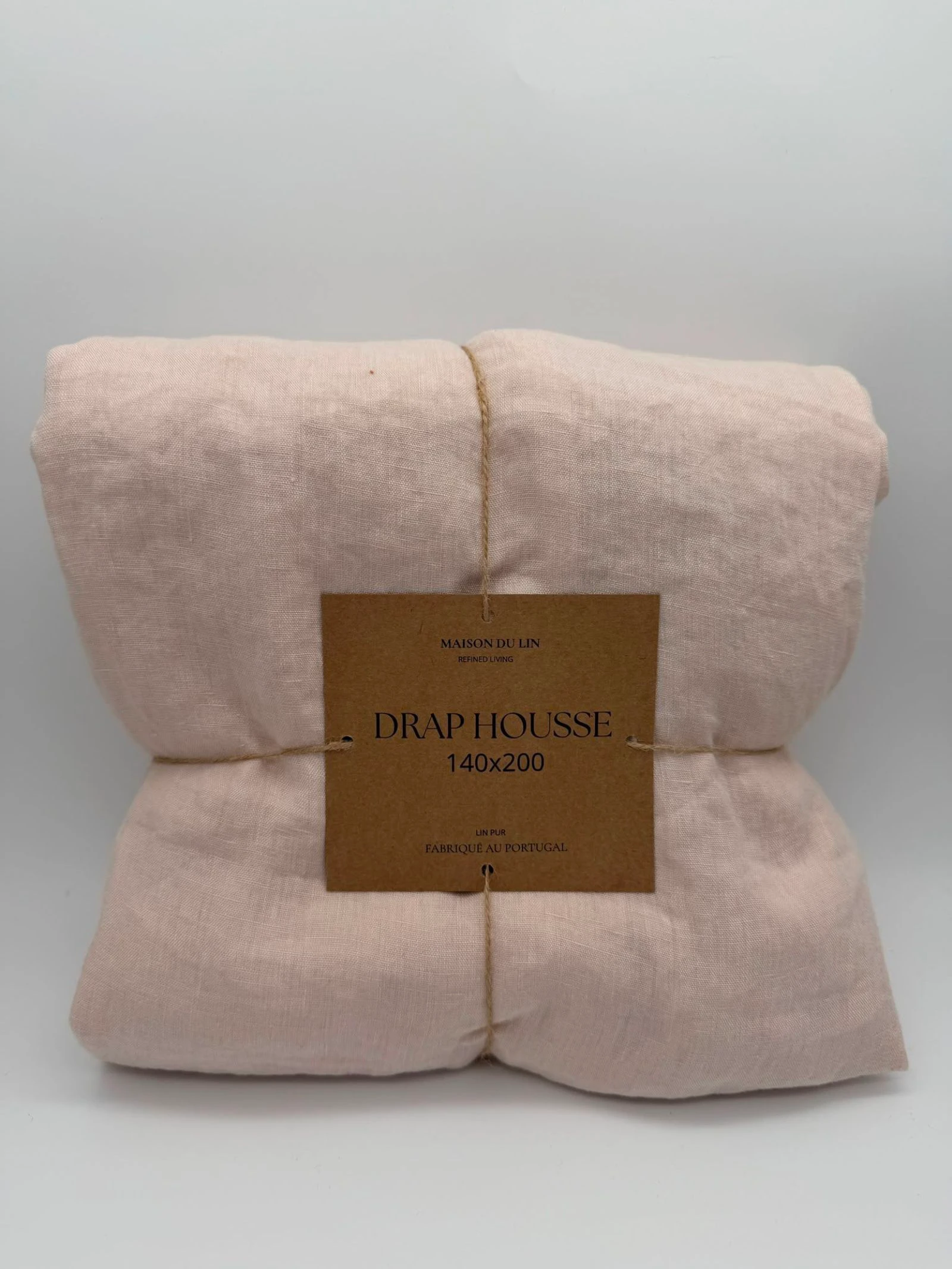 Drap housse 140x200 - 100%lin lave